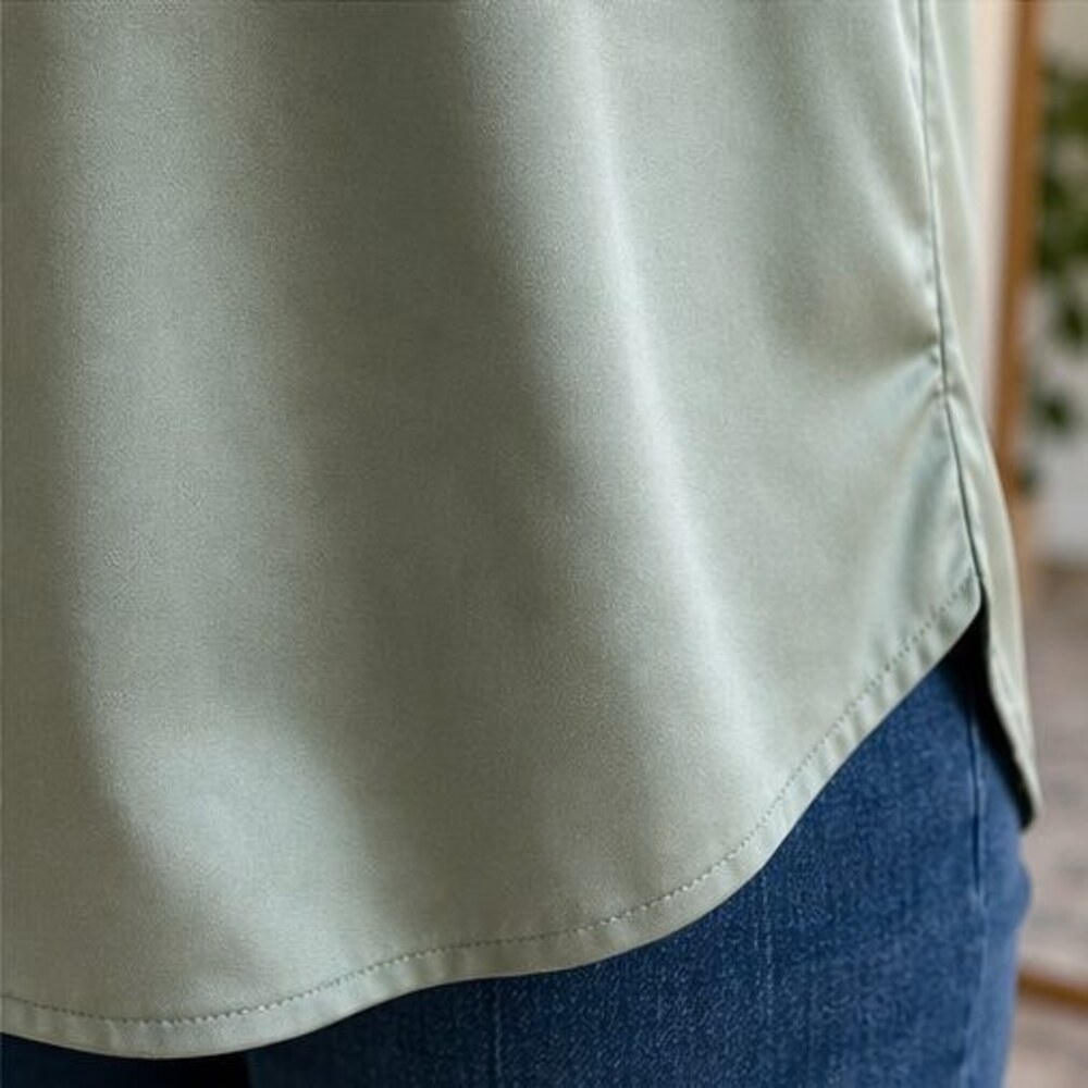Sage Ruffle Blouse - Picture 6 of 6